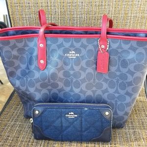 Coach Denim bag and Wallet  @petielyn ONLY !!